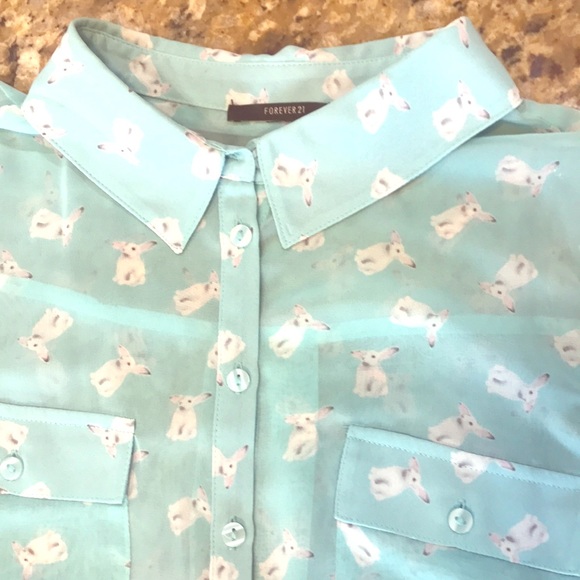 Forever 21 Tops - Bunny print top